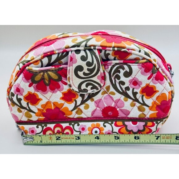 Vera Bradley Folkloric Pocket Cosmetic Bag Quilted Makeup Case - Picture 5 of 11